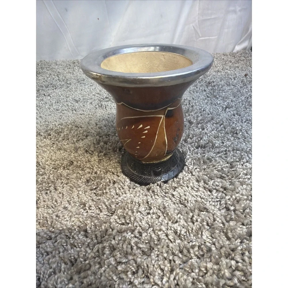 Wood And Metal Vase From Curitiba With Craving All Around 5
